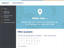 Tablet Screenshot of nederlandseartiesten.allesvan.nl